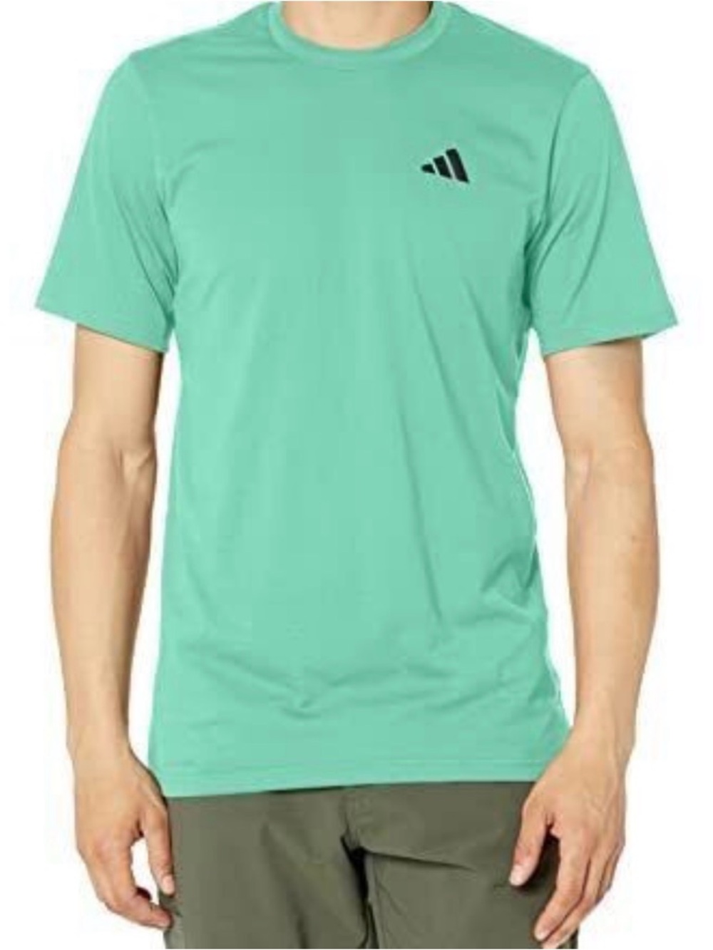 Adidas Men's Mint Green Performance Tee